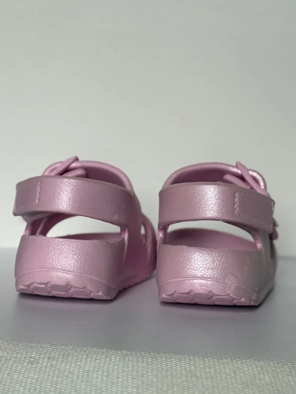 Pink Toddler Size 5-6 Water Sandals Dual Strap Buckle Slide